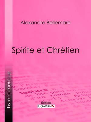 cover image of Spirite et Chrétien